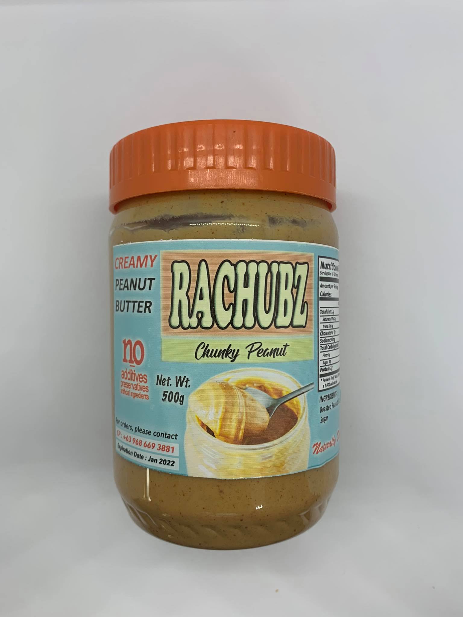 Rachubz Peanut Butter Spread 500g - Chunky Peanut image