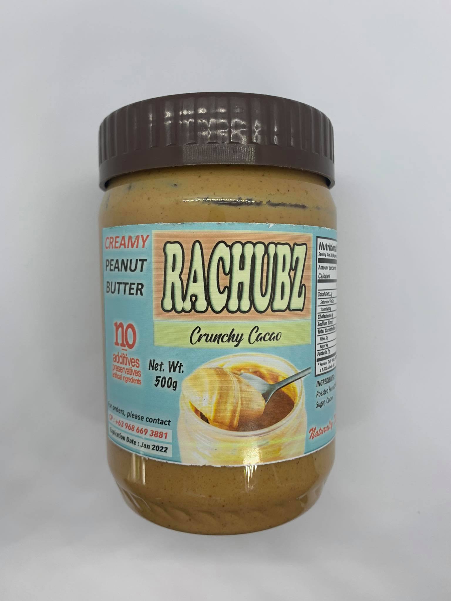 Rachubz Peanut Butter Spread 500g - Crunchy Cacao image