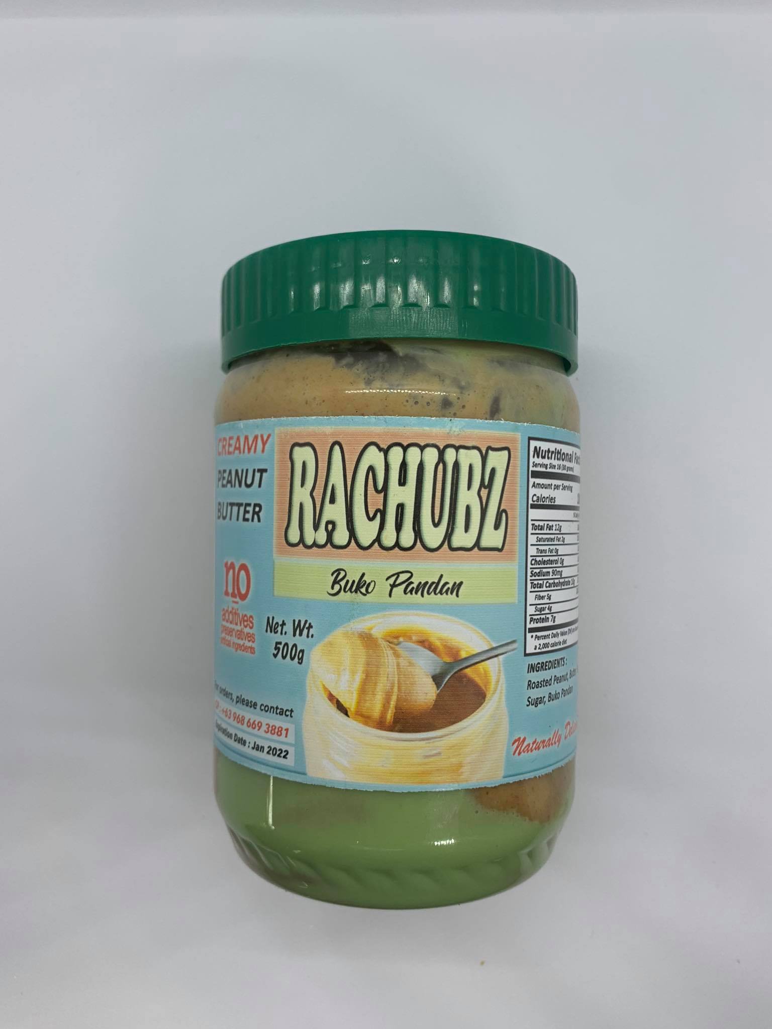 Rachubz Peanut Butter Spread 500g - Buko Pandan image