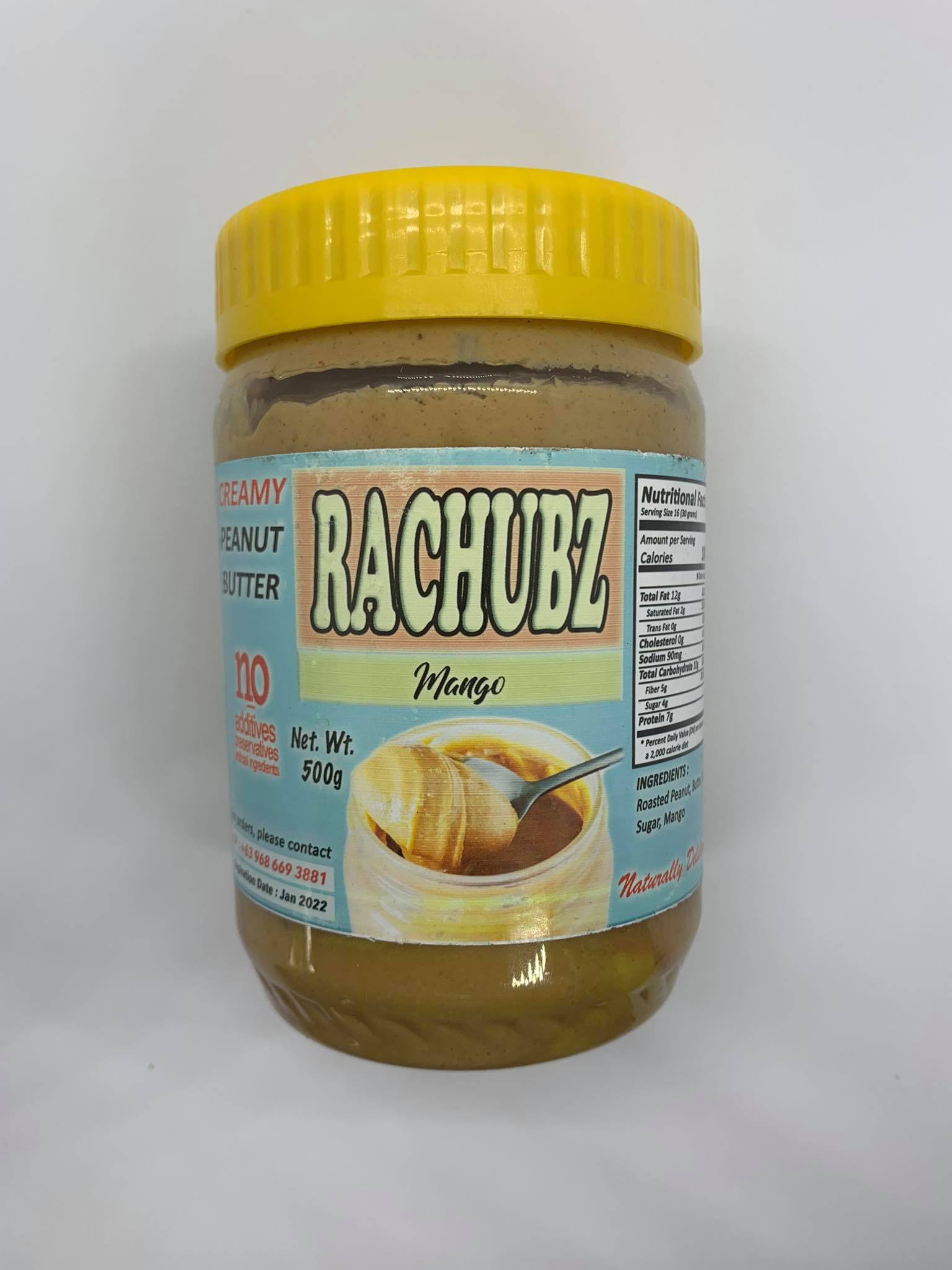 Rachubz Peanut Butter Spread 500g - Mango image