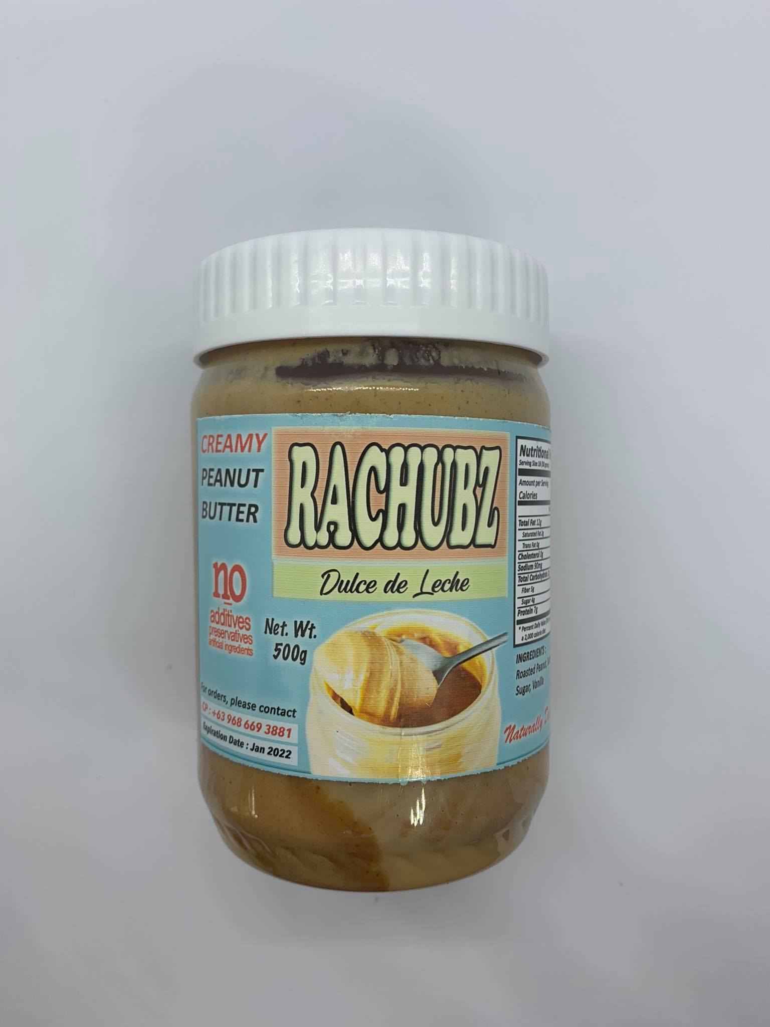 Rachubz Peanut Butter Spread 500g - Dulce de Leche image