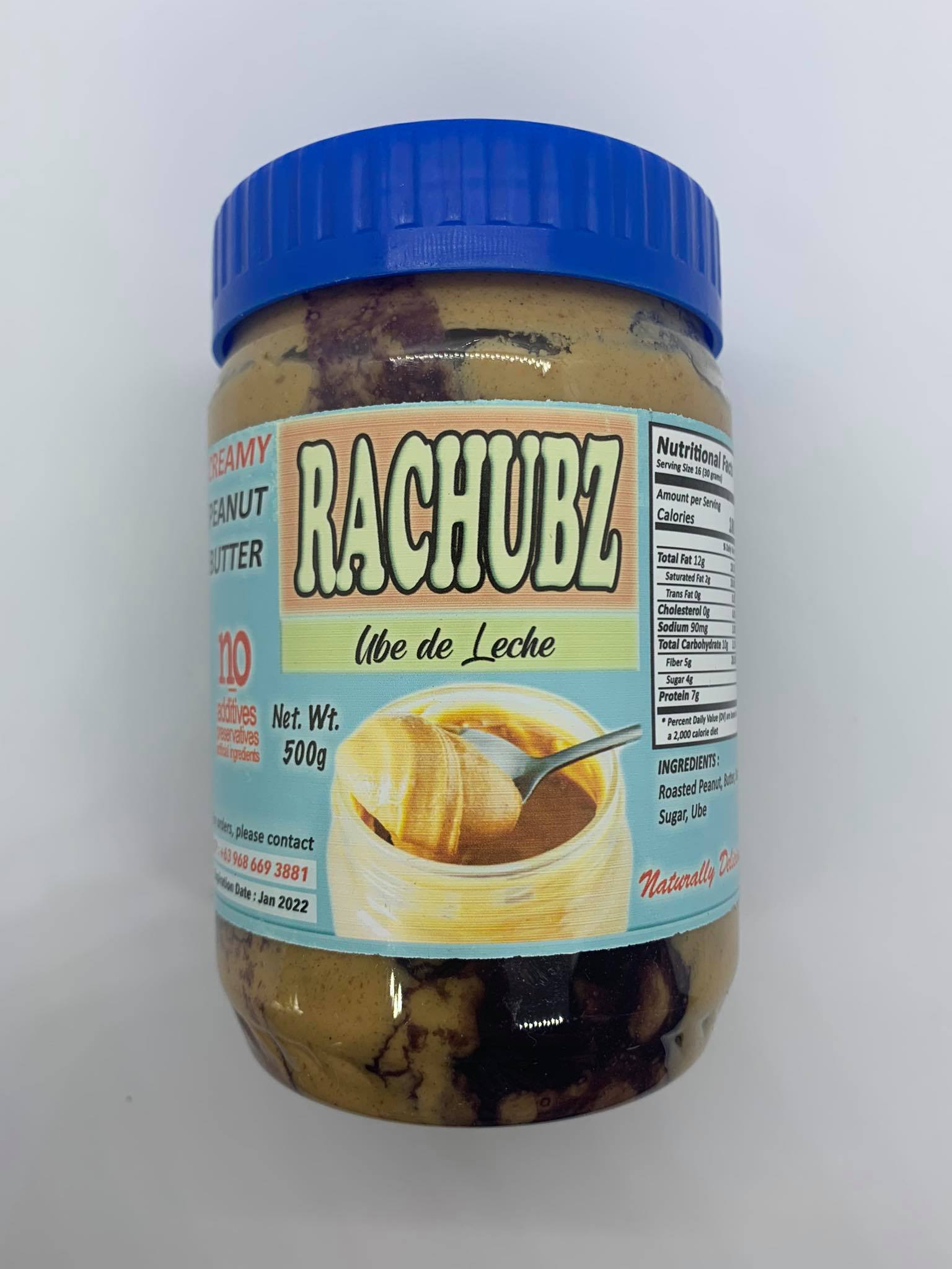 Rachubz Peanut Butter Spread 500g - Ube de Leche image