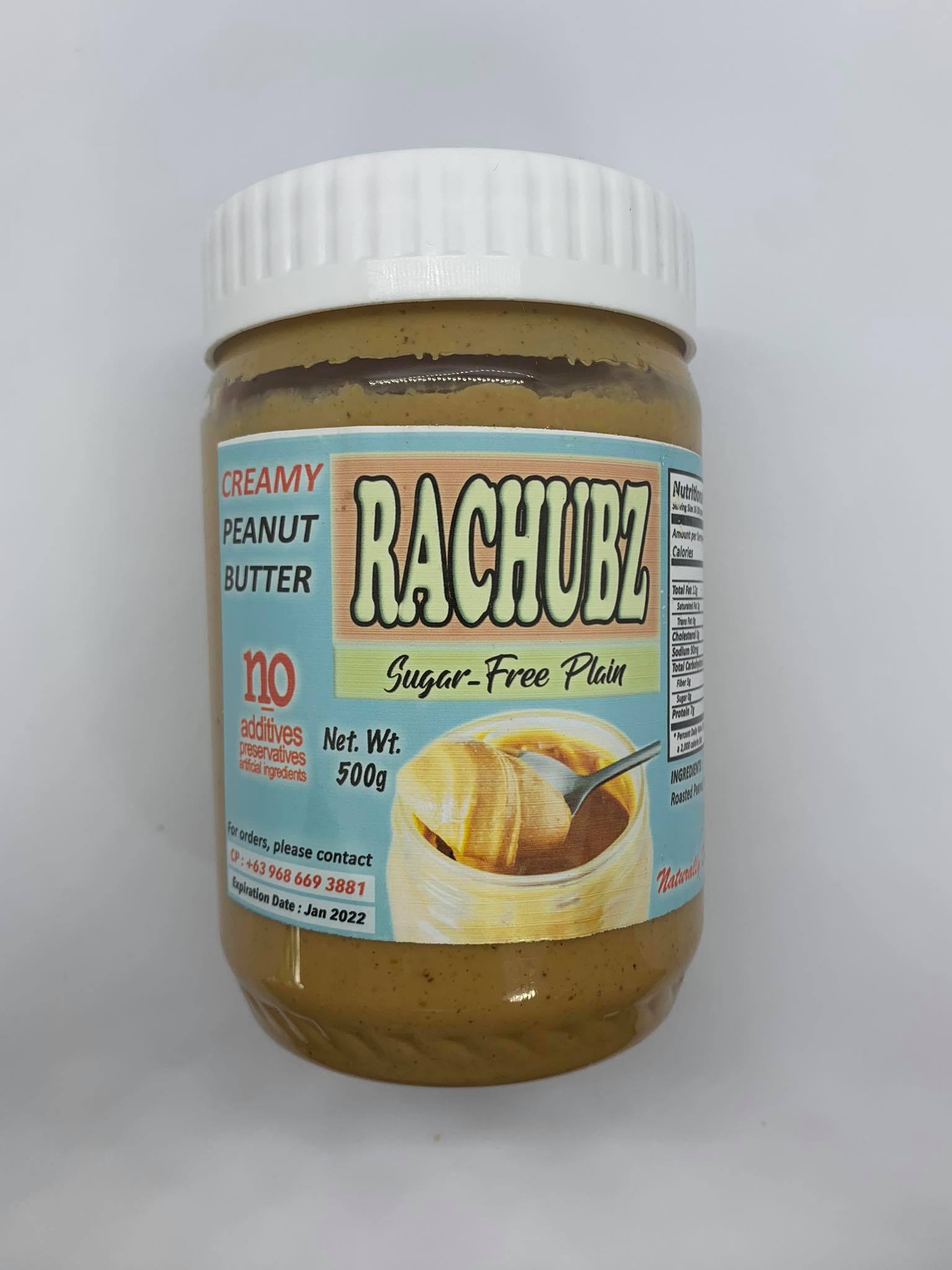 Rachubz Peanut Butter Spread 500g - Sugar-free Original image