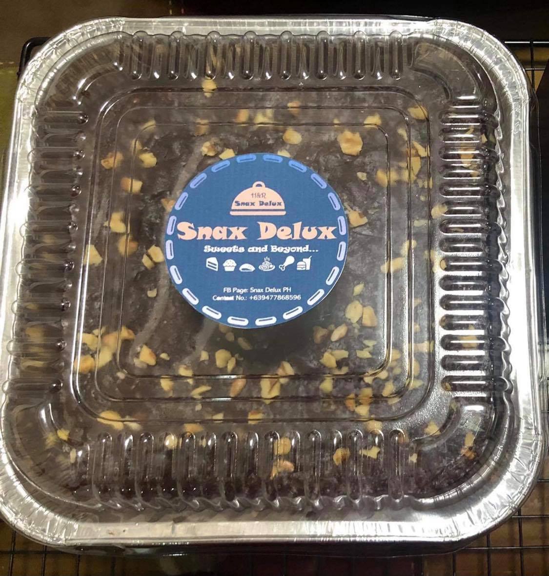 Snax Delux Brownies with Walnuts - 8x8 image