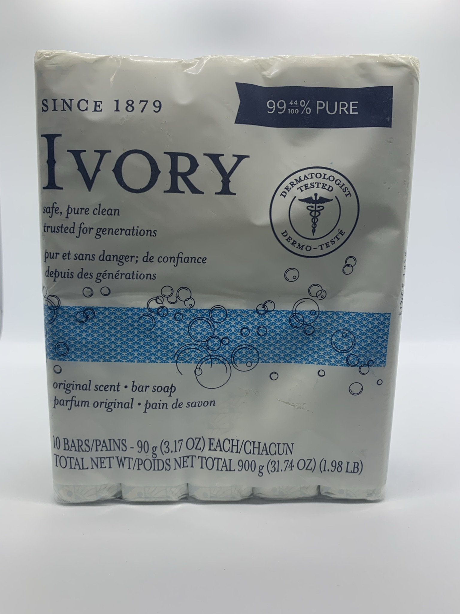 Ivory Bar Soap (10 bars x 90g) image
