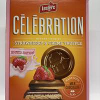 Leclerc Celebration Strawberry & Creme Truffle Butter Cookies 240g image