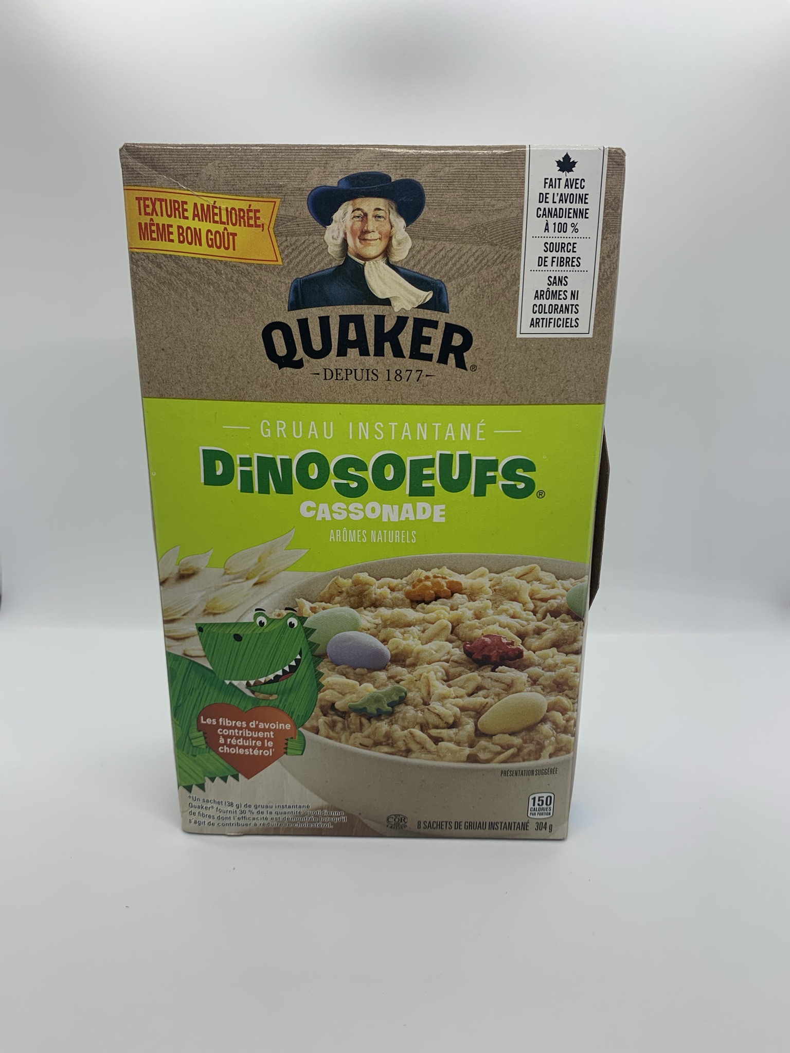 Quaker Instant Oatmeal Dino Eggs Brown Sugar 304g image
