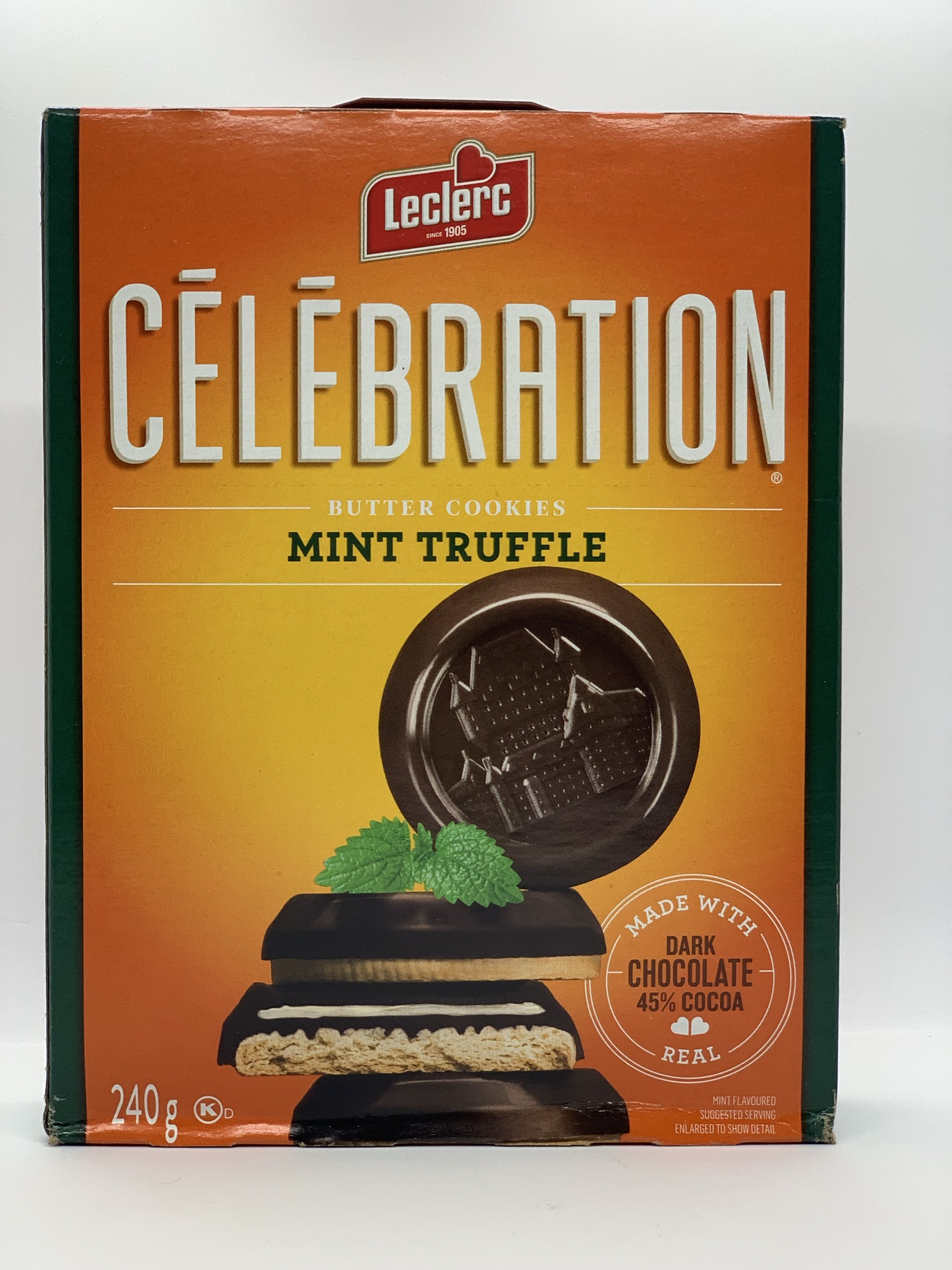 Leclerc Celebration Mint Truffle Butter Cookies 240g Image
