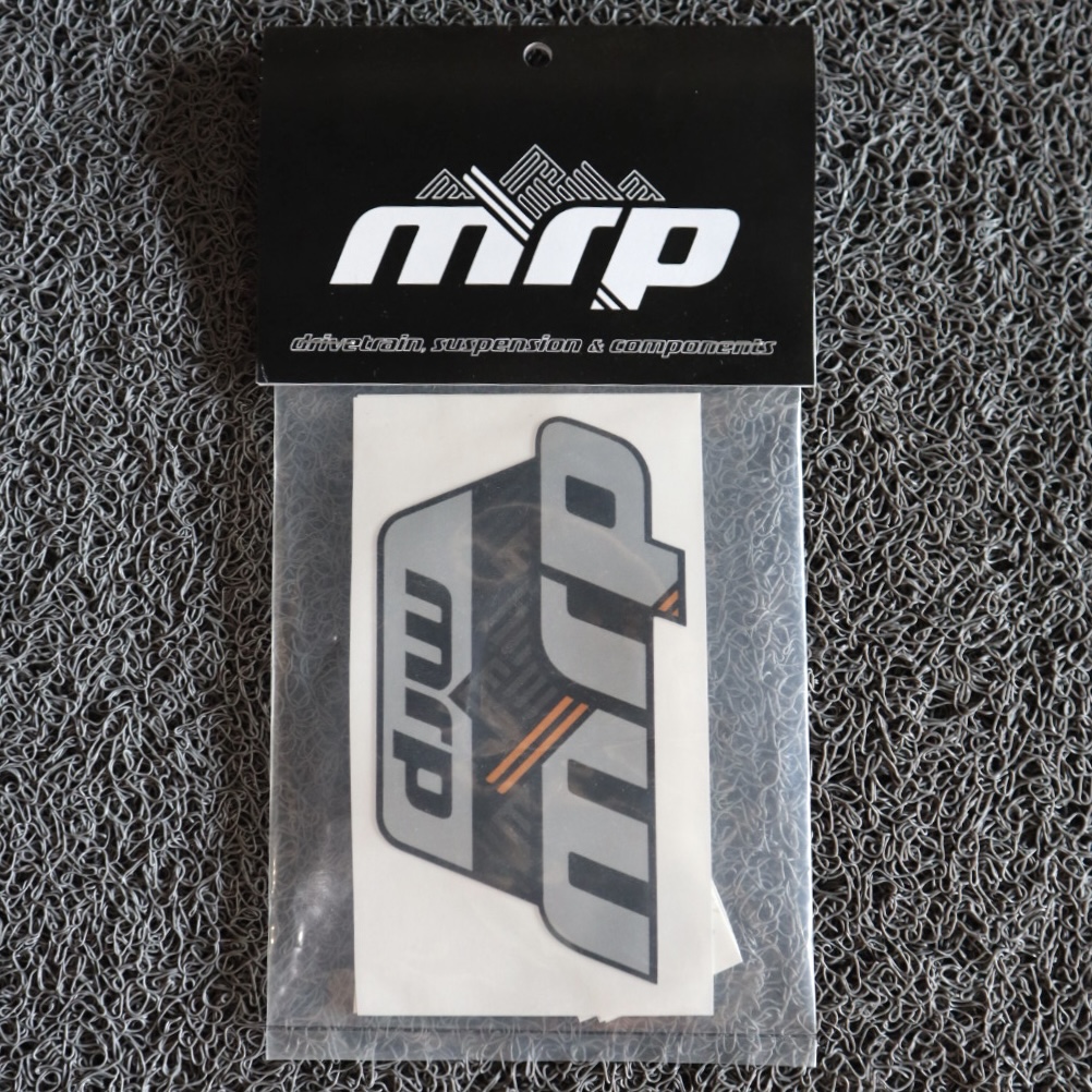 MRP STICKER FORK DECAL KIT (RIBBON/BARLETT) ORANGE INCL. MRP LOWER RIGHT & LOWER LEFT/TURNING INFO image