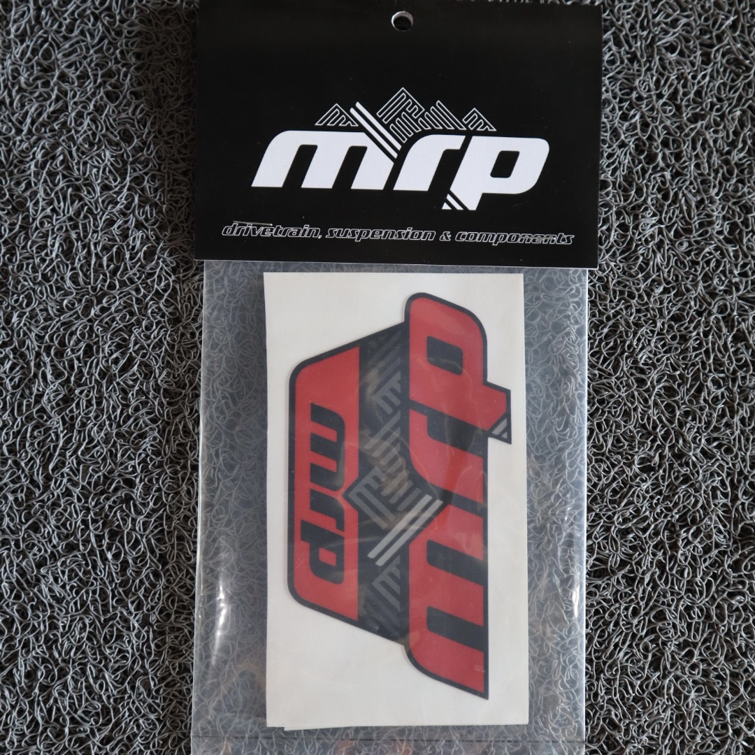 (RIBBON/BARLETT)RED INCL. MRP LOWER RIGHT & LOWER LEFT/TUNING INFO STICKER  MRP FORK DECAL KIT  image