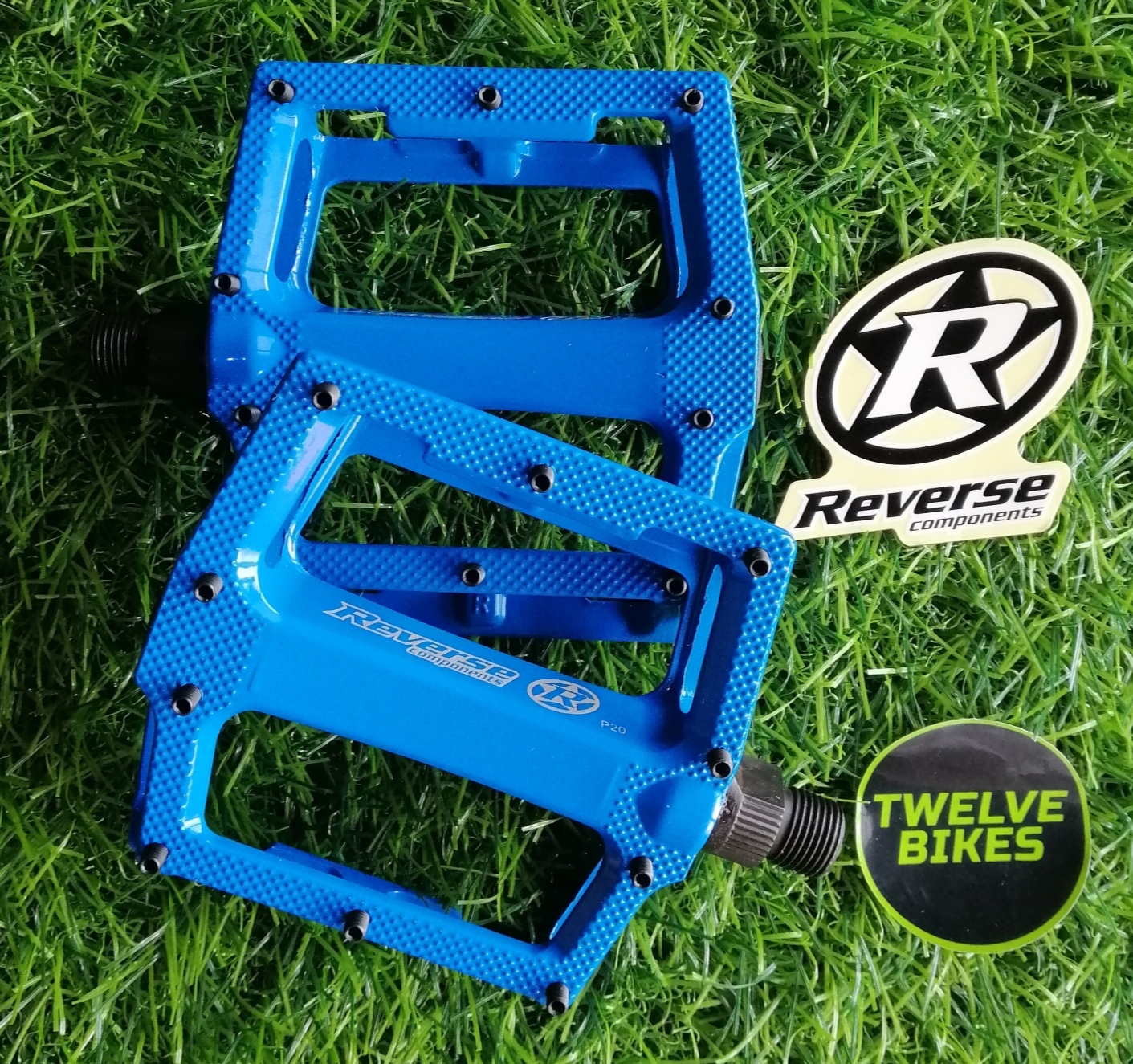 SUPER SHAPE-3D BLUE PN#30092 REVERSE COMPONENTS PEDAL  image