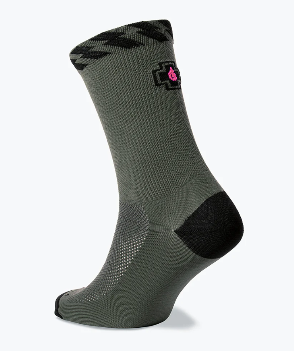 MUCOFF  RIDERS SOCK GREEN 9-11 image