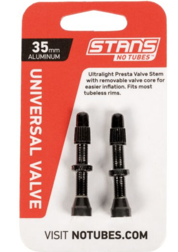 Stans Uni Valve AL Presta 35mm Black AS0149 image