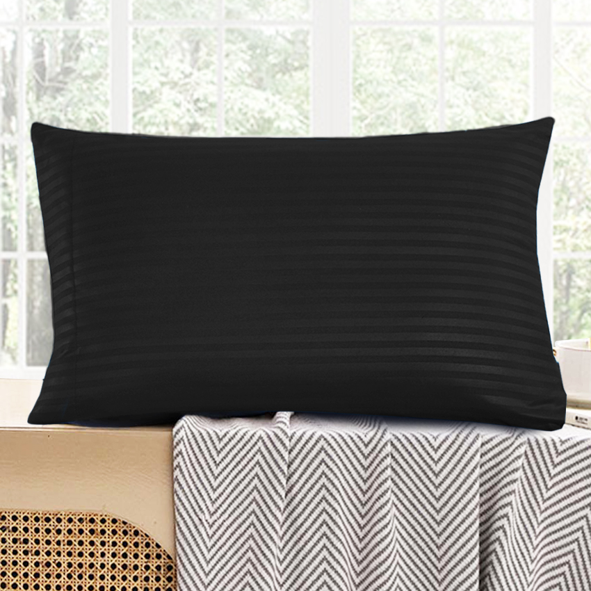 2 pcs Pillowcase 18x28 inches BlackStripes-PC image