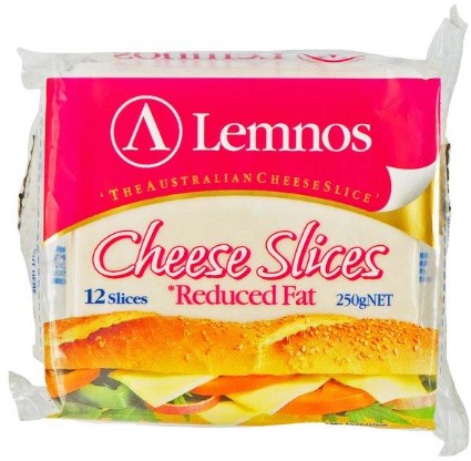 Lemnos Cheese slices REDUCED FAT 250g Image