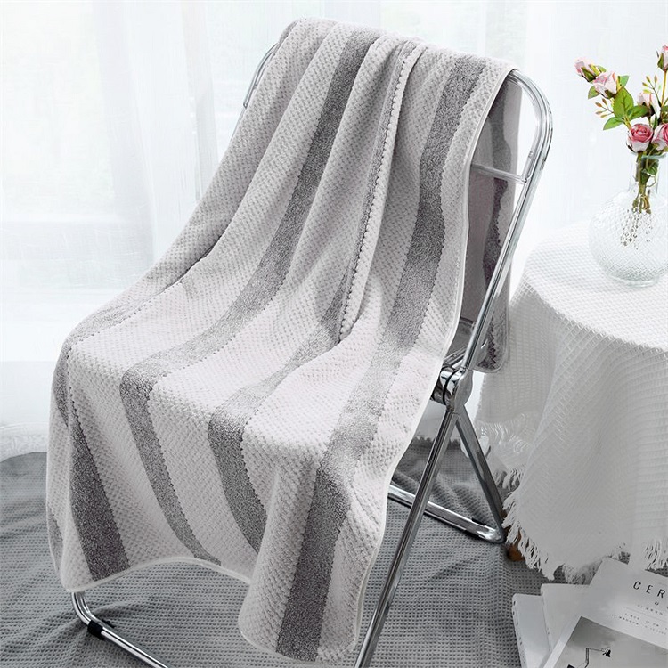 Premium Cotton Bath Towel BIG SIZE Water Absorbent and Quick Drying for Adults Unisex 140x70cm image