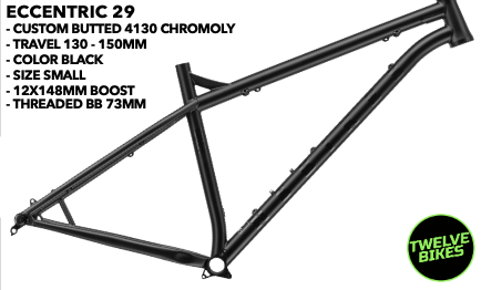 NS Bikes Frame Eccentric Chromo 29 Small Black NSP-3991 image