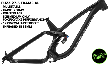 NS Bikes Frame Fuzz 27.5 Medium Black NSP-3994 image