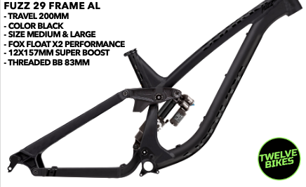 NS Bikes Frame Fuzz 29 Medium Black NSP-3996 image