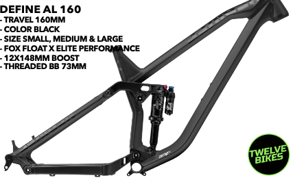 NS Bikes Frame Define AL 160 Small Black NSP-4011 image