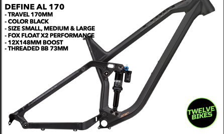 NS Bikes Frame Define AL 170 Small Black NSP-4001 image